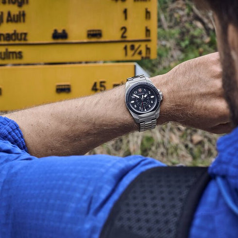 VICTORINOXVictorinox Journey 1884 Men's Watch V241978 – Blue Dial, Stainless Steel BraceletWATCHESEcecile