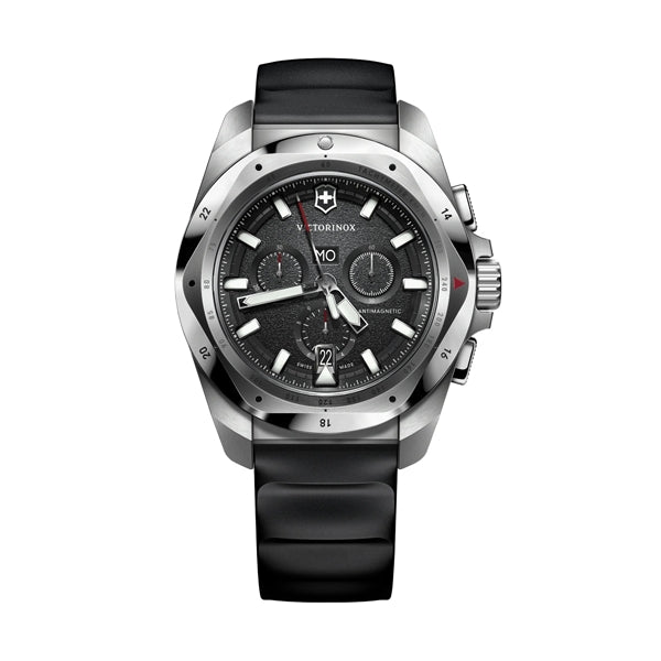 VICTORINOXVictorinox I.N.O.X. Chrono Men's Watch V241983 – Black Dial, Black Rubber StrapWATCHESEcecile