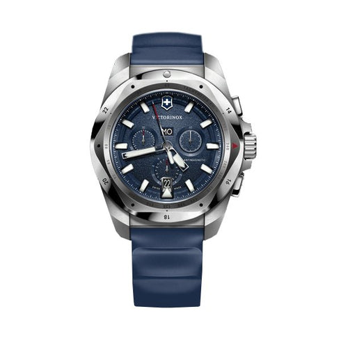 VICTORINOXVictorinox I.N.O.X. Chrono Men's Watch V241984 – Blue Dial, Blue Rubber StrapWATCHESEcecile