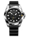 VICTORINOXVictorinox Dive Pro Quartz Men's Watch - Stainless Steel Case, Black Dial, Black Rubber StrapWATCHESEcecile