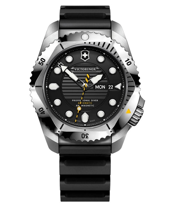 VICTORINOXVictorinox Dive Pro Automatic Men's Watch V241994 – Black Dial, Black Rubber StrapWATCHESEcecile