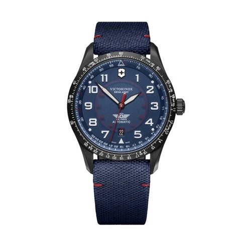 VICTORINOXVictorinox Airboss Mechanical Men's Watch V241998 – Blue Dial, Blue Fabric StrapWATCHESEcecile