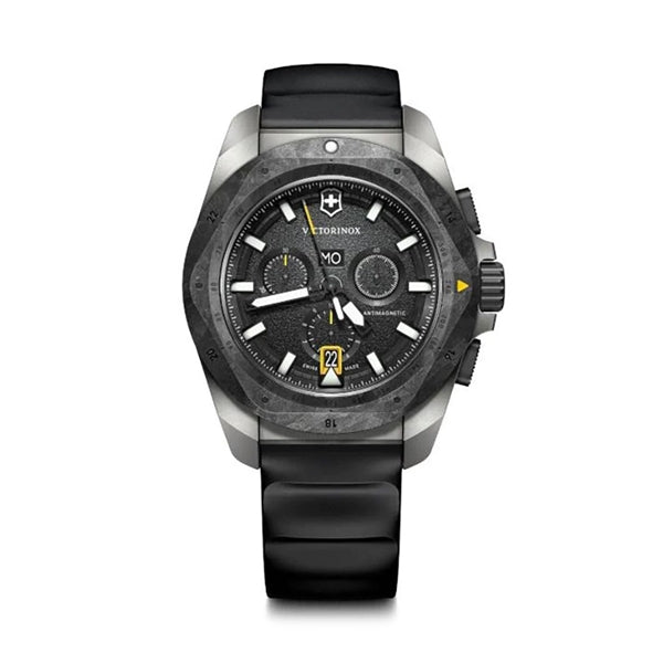 VICTORINOXVictorinox I.N.O.X. Chrono Men's Watch V242011 – Black Dial, Black Rubber StrapWATCHESEcecile