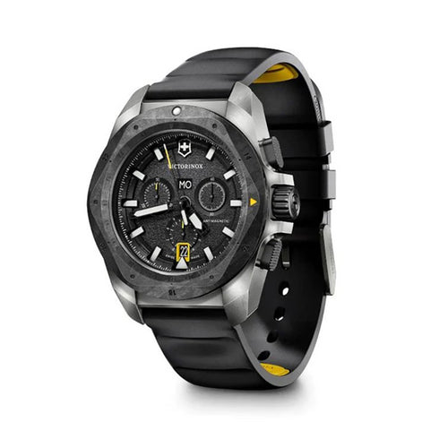 VICTORINOXVictorinox I.N.O.X. Chrono Men's Watch V242011 – Black Dial, Black Rubber StrapWATCHESEcecile