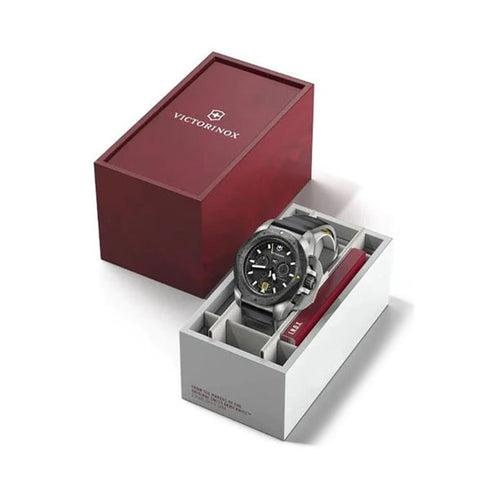 VICTORINOXVictorinox I.N.O.X. Chrono Men's Watch V242011 – Black Dial, Black Rubber StrapWATCHESEcecile