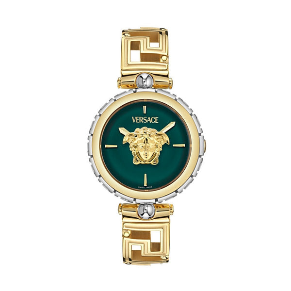 VERSACEVersace Medusa Jewel VE0B00325 Women's Watch - Gold PVD, Green Dial, 34mmWATCHESEcecile