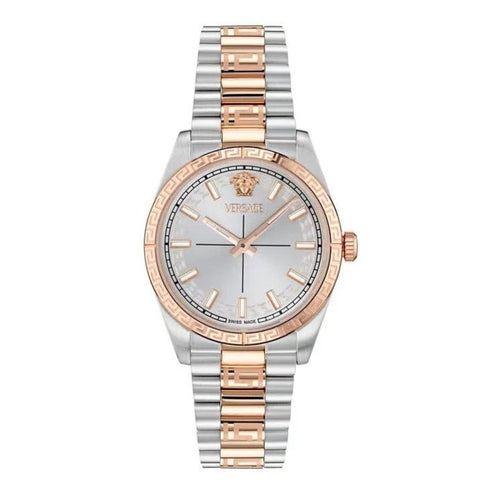 VERSACEVersace VE0E00525 Millenyium Lady Watch – 32mm Two - Tone Stainless Steel, Swiss QuartzWATCHESEcecile