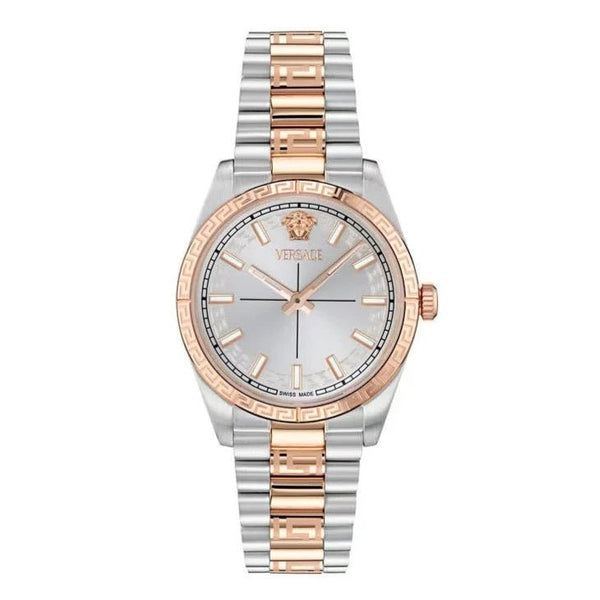VERSACEVersace VE0E00525 Millenyium Lady Watch – 32mm Two - Tone Stainless Steel, Swiss QuartzWATCHESEcecile