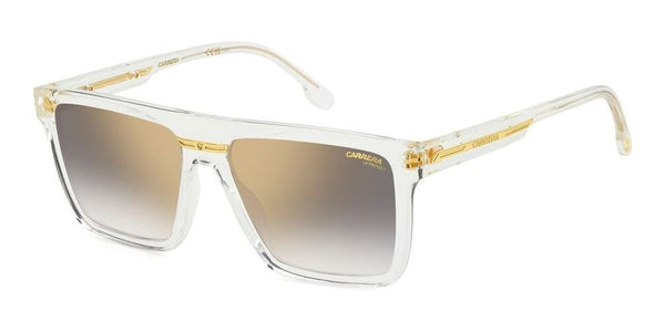 CARRERACarrera Victory C 03/S 900/FQ Unisex Sunglasses - Crystal Frame, Grey Gradient Gold Mirror LensesEYEWEAREcecile