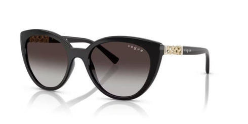 VOGUEVogue VO5634SB Women's Cat - Eye Sunglasses – 53mm Black Frame, Grey Gradient LensesEYEWEAREcecile
