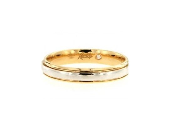 RECARLORecarlo W14FD003_BGH Women's Wedding Band - 18K White and Rose GoldJEWELRYEcecile