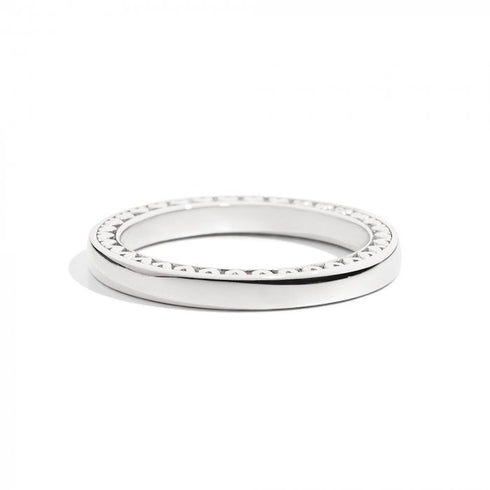 RECARLORecarlo W14FD005/B Women's 18K White Gold Wedding Band with Heart MotifJEWELRYEcecile