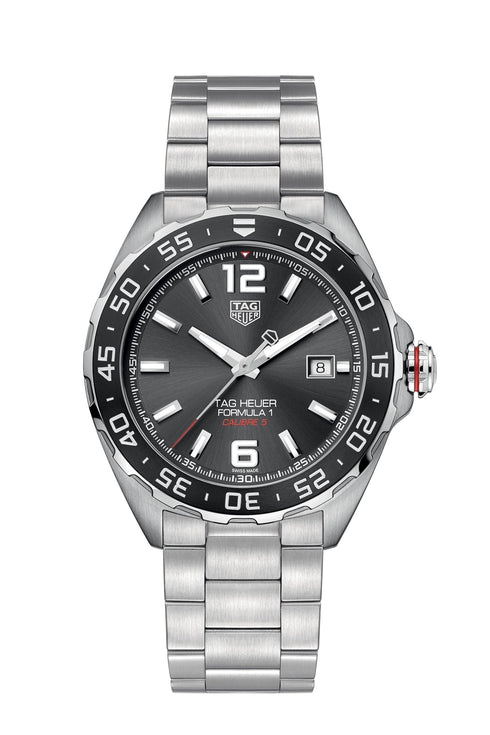 TAG HEUERTAG Heuer Formula 1 Calibre 5 WAZ2011.BA0842 Men's Watch - Grey Dial, Steel & CeramicWATCHESEcecile