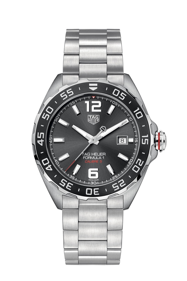 TAG HEUERTAG Heuer Formula 1 Calibre 5 WAZ2011.BA0842 Men's Watch - Grey Dial, Steel & CeramicWATCHESEcecile