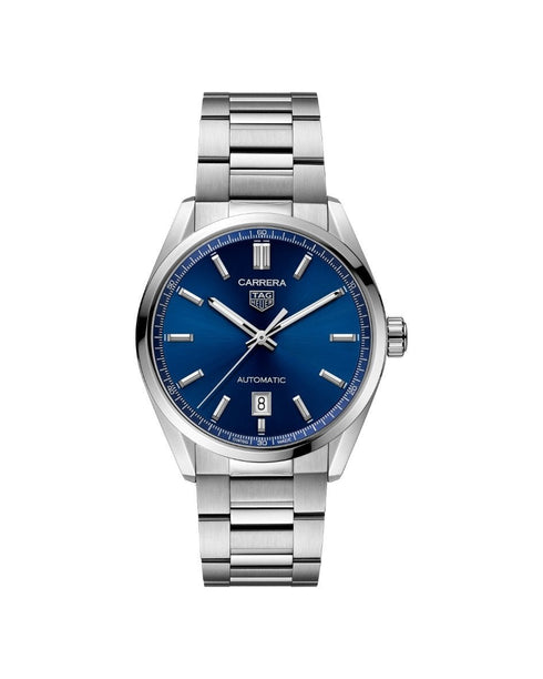 TAG HEUERTAG Heuer Carrera Date WBN2112.BA0639 Men's Watch - Blue Dial, Steel BraceletWATCHESEcecile
