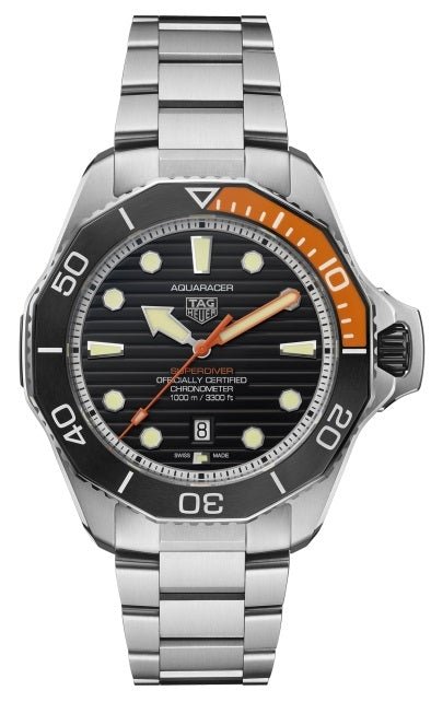 TAG HEUERTAG Heuer Aquaracer Professional 1000 Superdiver WBP5A8A.BF0619 Men's Watch - Titanium, Black DialWATCHESEcecile
