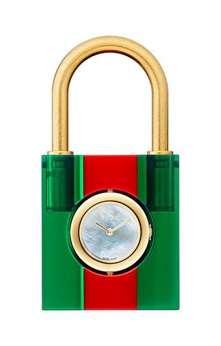 GUCCIGucci YA150501 Constance Unisex Quartz Watch - Mother of Pearl Dial, Brown Leather CoverJEWELRYEcecile