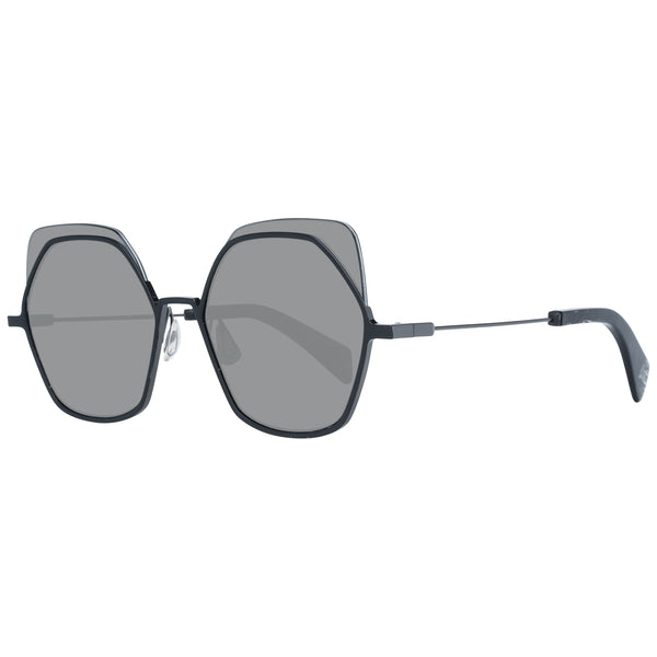 YOHJI YAMAMOTOYohji Yamamoto YY7031 52031 Women's Black Metal Sunglasses - Gray LensesEYEWEAREcecile