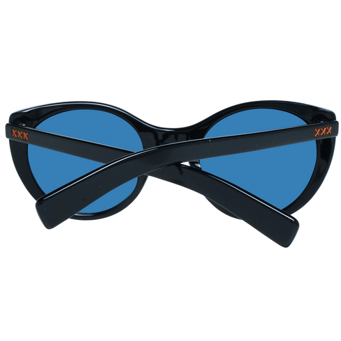 ERMENEGILDO ZEGNAErmenegildo Zegna Couture ZC0009 - F 01V53 Unisex Sunglasses - Black Acetate Frame, Blue Polarized Lenses, 53mmEYEWEAREcecile