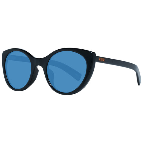 ERMENEGILDO ZEGNAErmenegildo Zegna Couture ZC0009 - F 01V53 Unisex Sunglasses - Black Acetate Frame, Blue Polarized Lenses, 53mmEYEWEAREcecile