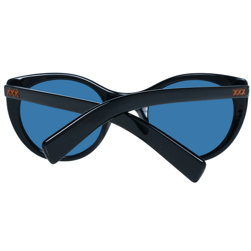 ERMENEGILDO ZEGNAErmenegildo Zegna Couture ZC0009 01V50 Unisex Sunglasses - Black Acetate Frame, Blue Polarized Lenses, 50mmEYEWEAREcecile