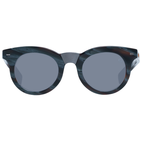 ERMENEGILDO ZEGNAErmenegildo Zegna Couture ZC0010 64A47 Men's Sunglasses - Striped Black Acetate Frame, Grey Lenses, 47mmEYEWEAREcecile