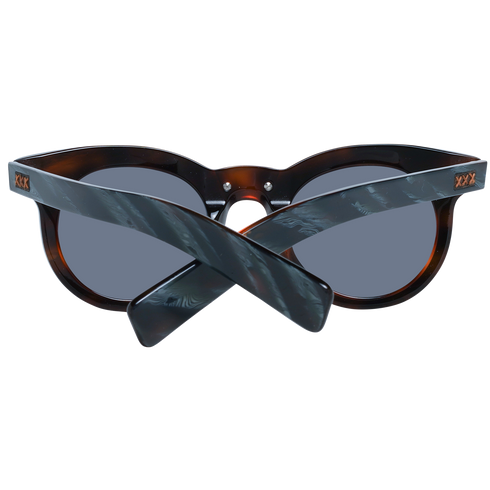 ERMENEGILDO ZEGNAErmenegildo Zegna Couture ZC0010 64A47 Unisex Sunglasses - Striped Black Acetate Frame, Smoke Lenses, 47mmEYEWEAREcecile