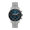 ZODIACZodiac Sea - Chron ZO3605 Men's Automatic Chronograph Watch - Blue Dial, Stainless Steel BraceletWATCHESEcecile