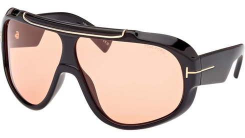 TOM FORDTom Ford RELLEN FT1093 Unisex Shield Sunglasses – 71mm Photochromic Brown Lenses, Black FrameEYEWEAREcecile