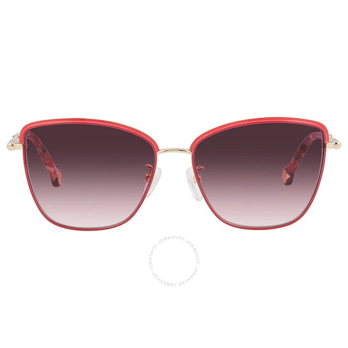 Carolina Herrera SHE160_0A93 Gafas de Sol de Mujer - Montura Marrón, Lentes Marrón Gradiente