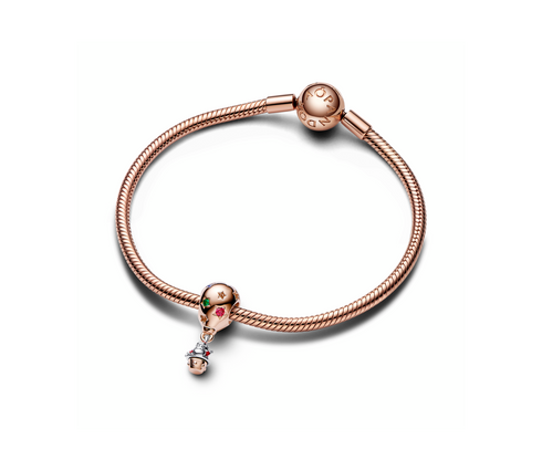 Pandora 782976C01 Charm bicolor Papá Noel en globo aerostático