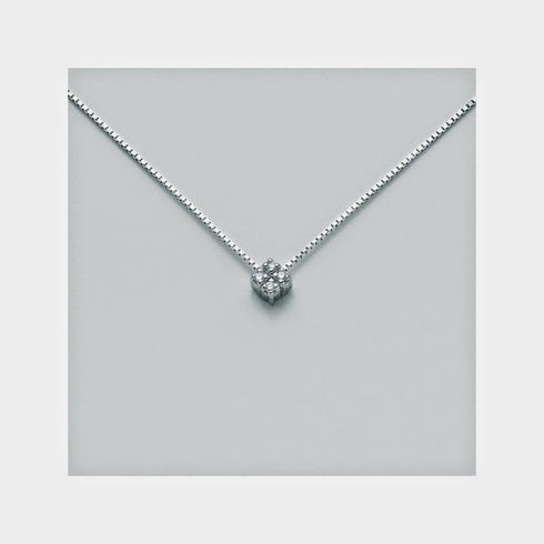 Miluna CLD1871 Women's Diamond Pendant Necklace in 18K White Gold