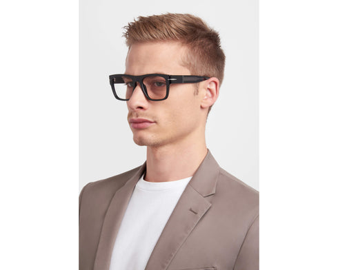 David Beckham DB 7020/BOLD 807 54 Men's Eyeglasses - Black Acetate Frame