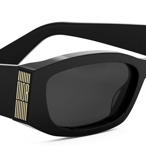 DIORDior Graphique S1I 56 – Black Rectangular Sunglasses, 56 mm Acetate FrameEYEWEAREcecile