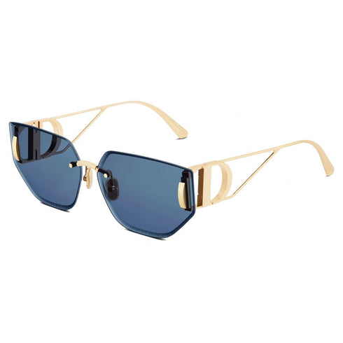 DIORDior 30 Montaigne B3U Butterfly Sunglasses – 65 mm Frameless, Gold‑Tone CD Temples, Blue Gradient Lenses, UV400EYEWEAREcecile