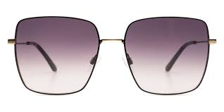 Calvin Klein CK20135S Women's Square Sunglasses - Yellow Gold Frame, Gradient Lenses