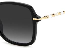 Carolina Herrera HER 0101/S 807-9O 55 Gafas de sol de mujer - montura negra, cristales degradados grises