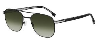 BOSSBOSS 1723/S RHL - 9O Men's Sunglasses - Gold and Black Frame, Dark Gray Shaded LensesEYEWEAREcecile