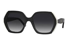 CAROLINA HERRERACarolina Herrera HER 0181/S 80S - 9O 55 Women's Sunglasses - Black & White Frame, Grey GradientEYEWEAREcecile