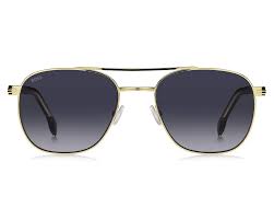 BOSSBOSS 1723/S RHL - 9O Men's Sunglasses - Gold and Black Frame, Dark Gray Shaded LensesEYEWEAREcecile