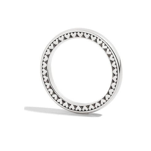 RECARLORecarlo W14FD005/B Women's 18K White Gold Wedding Band with Heart MotifJEWELRYEcecile
