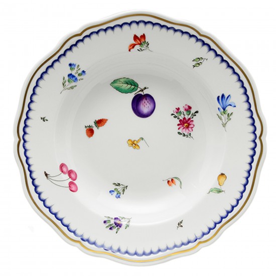 Assiette à fruits italienne Ginori 1735 cm 24, lot de 2
