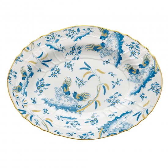 Ginori 1735 Fuente Ovalada Oro di Doccia 33 cm