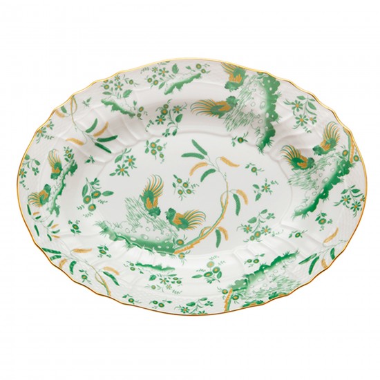 Ginori 1735 Fuente Ovalada Oro di Doccia 39 cm