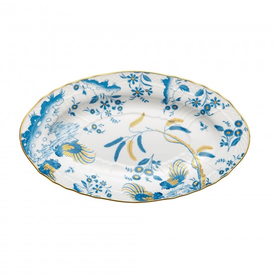 Plato para pepinillos Ginori 1735 Oro di Doccia cm 23