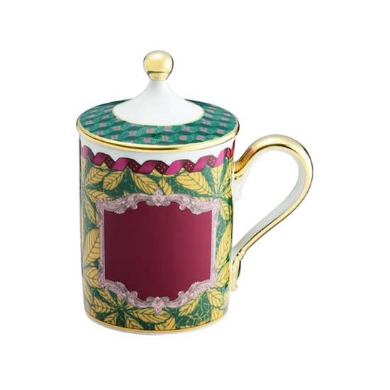 Mug Ginori 1735 Totem Monkey avec couvercle
