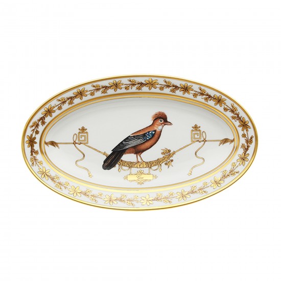 Ginori 1735 Volière Plato para encurtidos 23,5 cm