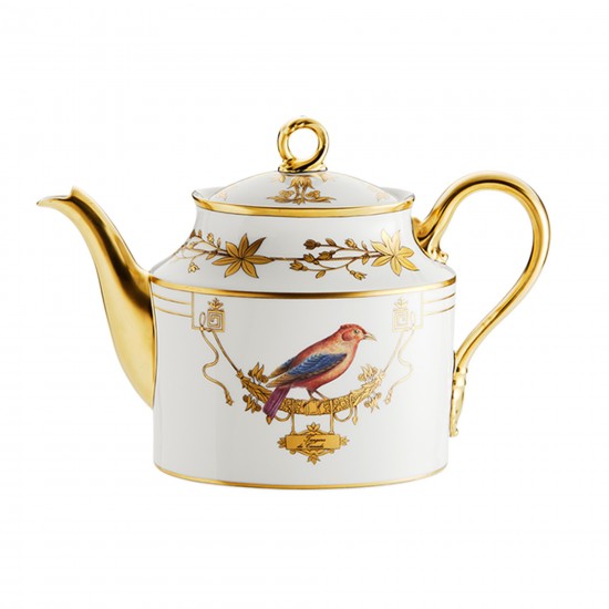 Tetera Ginori 1735 Volière para 12 con tapa 1,62 lt