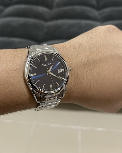 SEIKOSeiko SUR309P1 Men's Quartz Watch - Blue Dial, Stainless Steel BraceletWATCHESEcecile