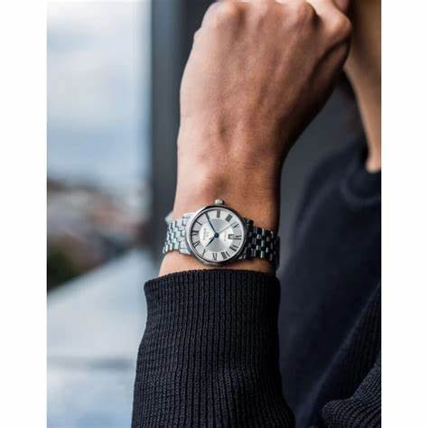 TISSOTTissot Carson Premium Automatic Lady Women's Watch - Silver Dial, Stainless Steel BraceletWATCHESEcecile